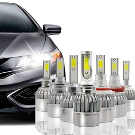 Par Lâmpadas Super Led H7 Farol Baixo Golf