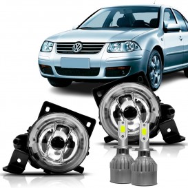 Par Farol Milha Neblina Bora 2008 2009 2010 Com Super Led