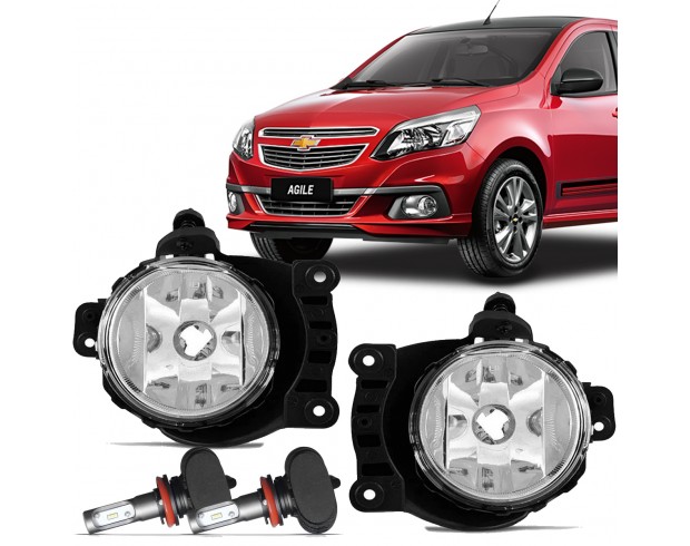 Par Farol Milha Neblina Agile 2014 2015 2016 2017 Com Ultra Led 6k