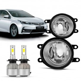 Par Farol Milha Neblina Corolla 2008 2009 2010 2011 2012 2013 2014 2015 2016 2017 2018 2019 Com Super Led 6k