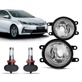 Par Farol Milha Neblina Corolla 2008 2009 2010 2011 2012 2013 2014 2015 2016 2017 2018 2019 Com Ultra Led 6k