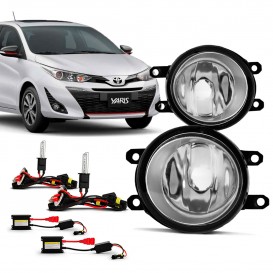 Par Farol Milha Neblina Yaris 2017 2018 2019 2020 2021 Com Xenon 12k