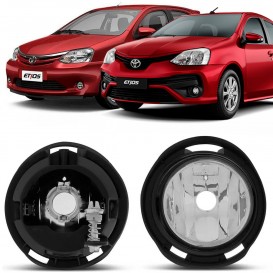 Par Farol Milha Neblina Etios 2013 2014 2015 à 2019 Acrílico