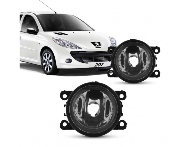 Par Farol Milha Neblina Peugeot  207