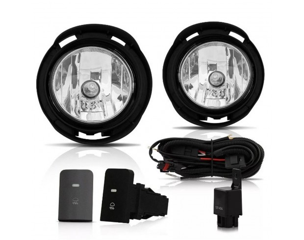 Kit Farol Milha Neblina Etios 2013 2014 2015 2016 2017 2018 2019 2020 2021 Botão Modelo Original Com Nano Vidro