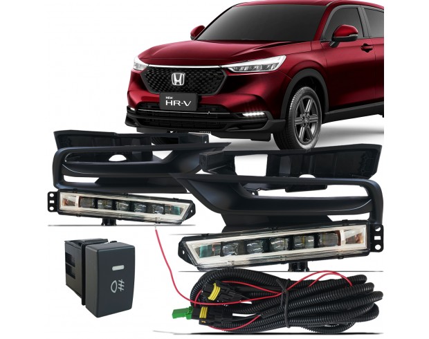Kit Farol Milha Neblina HR-V HRV 2022 2023 Com Botão Modelo Original