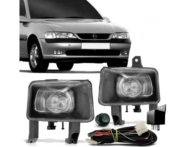 Kit Farol Milha Neblina Vectra 2000 2001 2002 2003 2004 2005 Com Botão Tic Tac